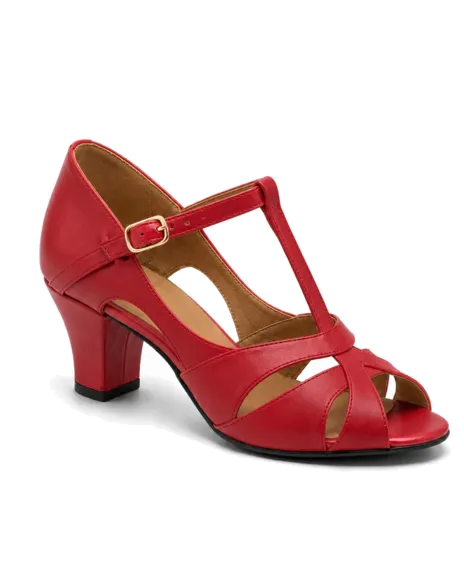 Sandália Feminina para Dança Salto 6 cm Pra Dança · Vermelho · 172 — foto do produto