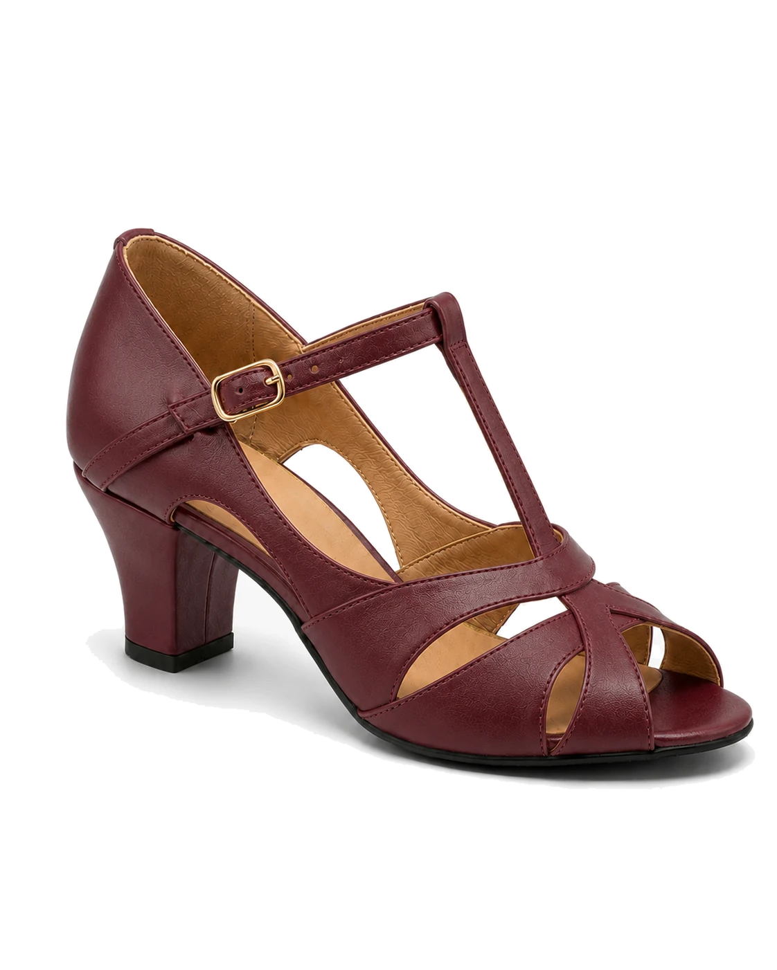 Sandália Feminina para Dança Salto 6 cm Pra Dança · Vinho · 172 — foto do produto