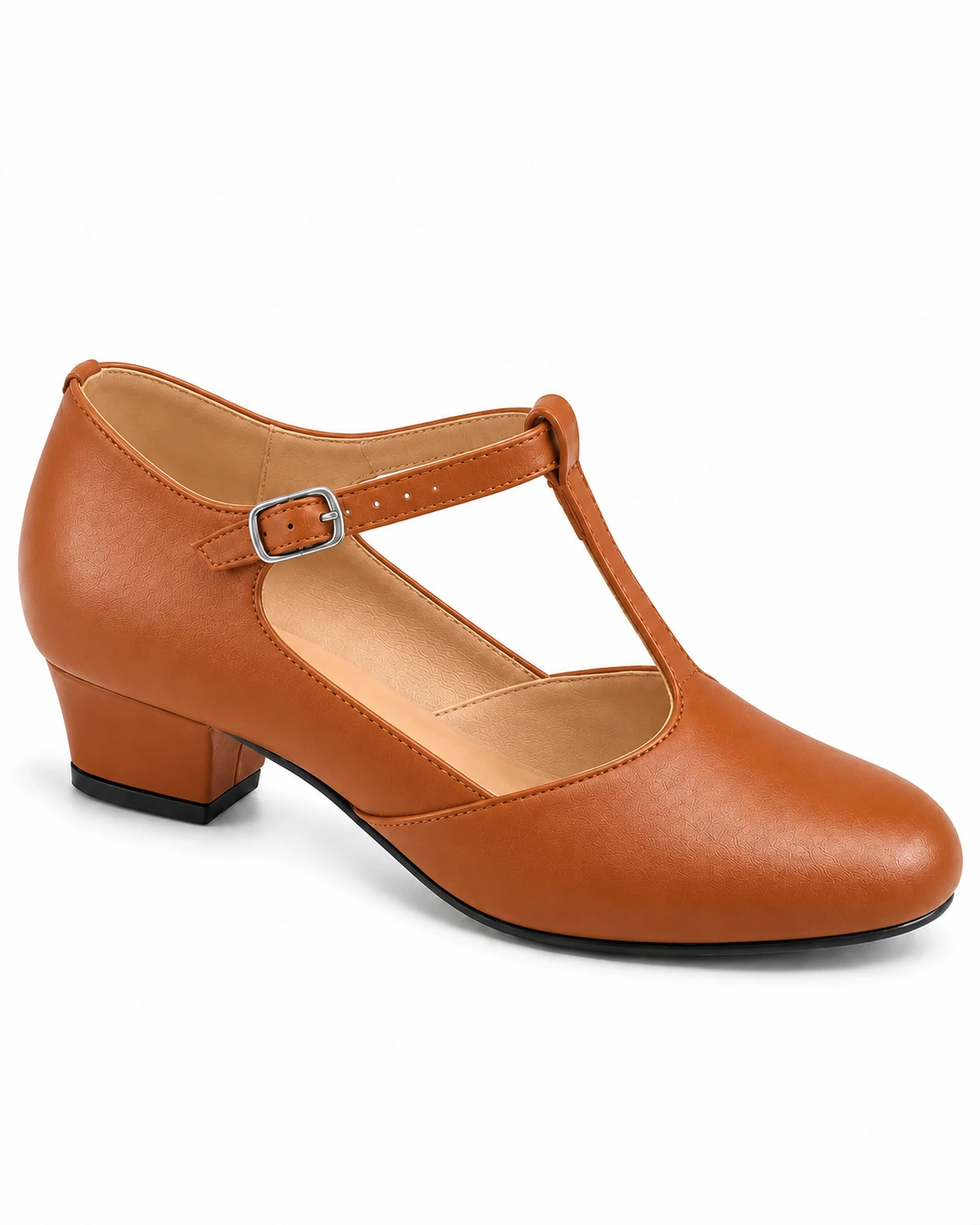 Sapato Boneca Feminino para Dança Salto 3 cm Pra Dança · Caramelo · 126 — foto do produto