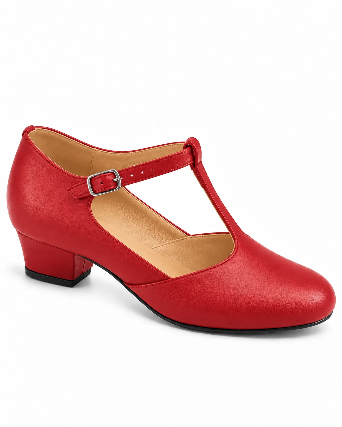 Sapato Boneca Feminino para Dança Salto 3 cm Pra Dança · Vermelho · 126 — foto do produto