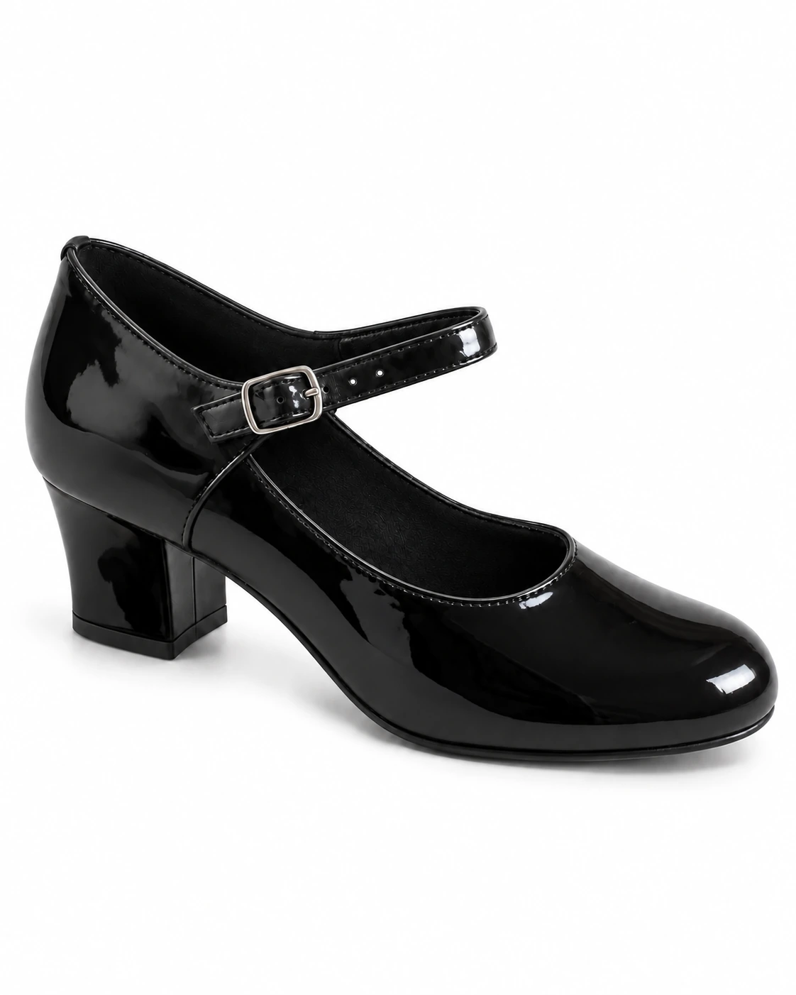 Sapato Boneca Feminino para Dança Salto 5 cm Pra Dança · Preto Verniz · 135 — foto do produto