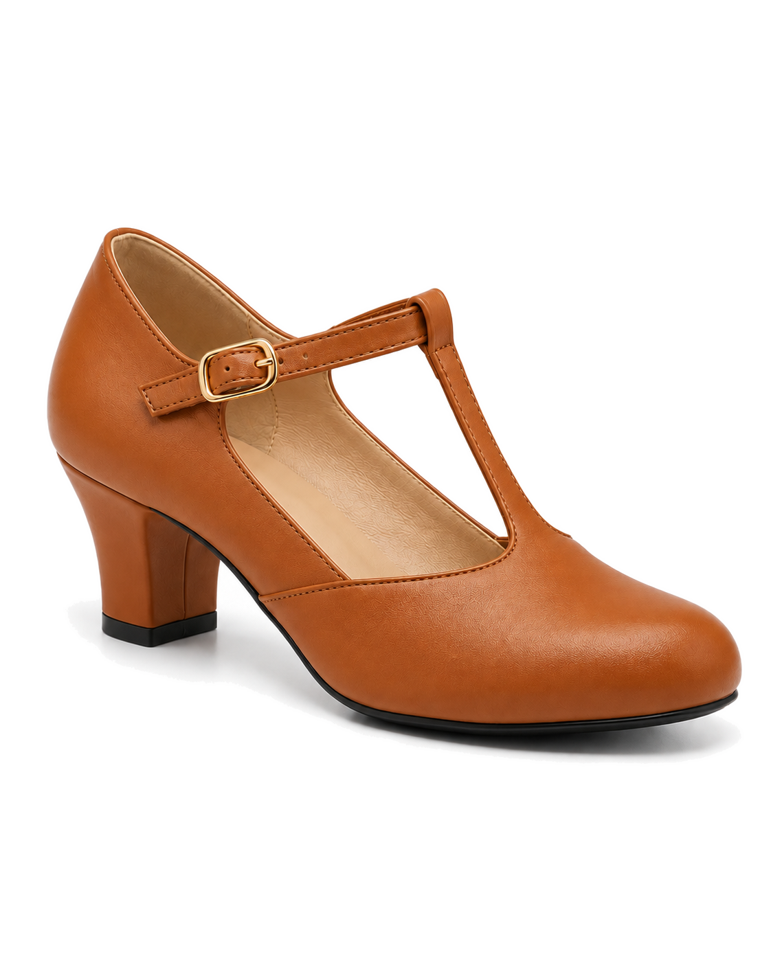 Sapato Boneca Feminino para Dança Salto 6 cm Pra Dança · Caramelo · 165 — foto do produto