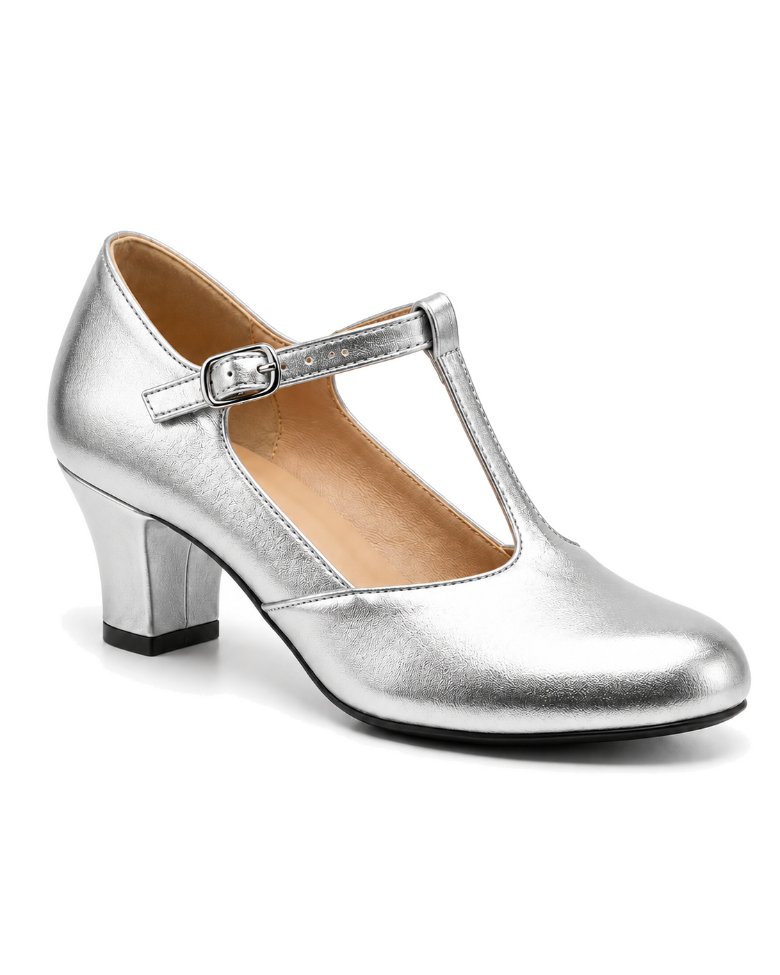 Sapato Boneca Feminino para Dança Salto 6 cm Pra Dança · Prata · 165 — foto do produto
