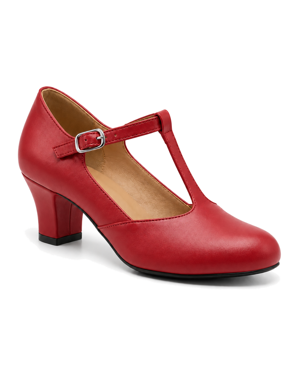 Sapato Boneca Feminino para Dança Salto 6 cm Pra Dança · Vermelho · 165 — foto do produto