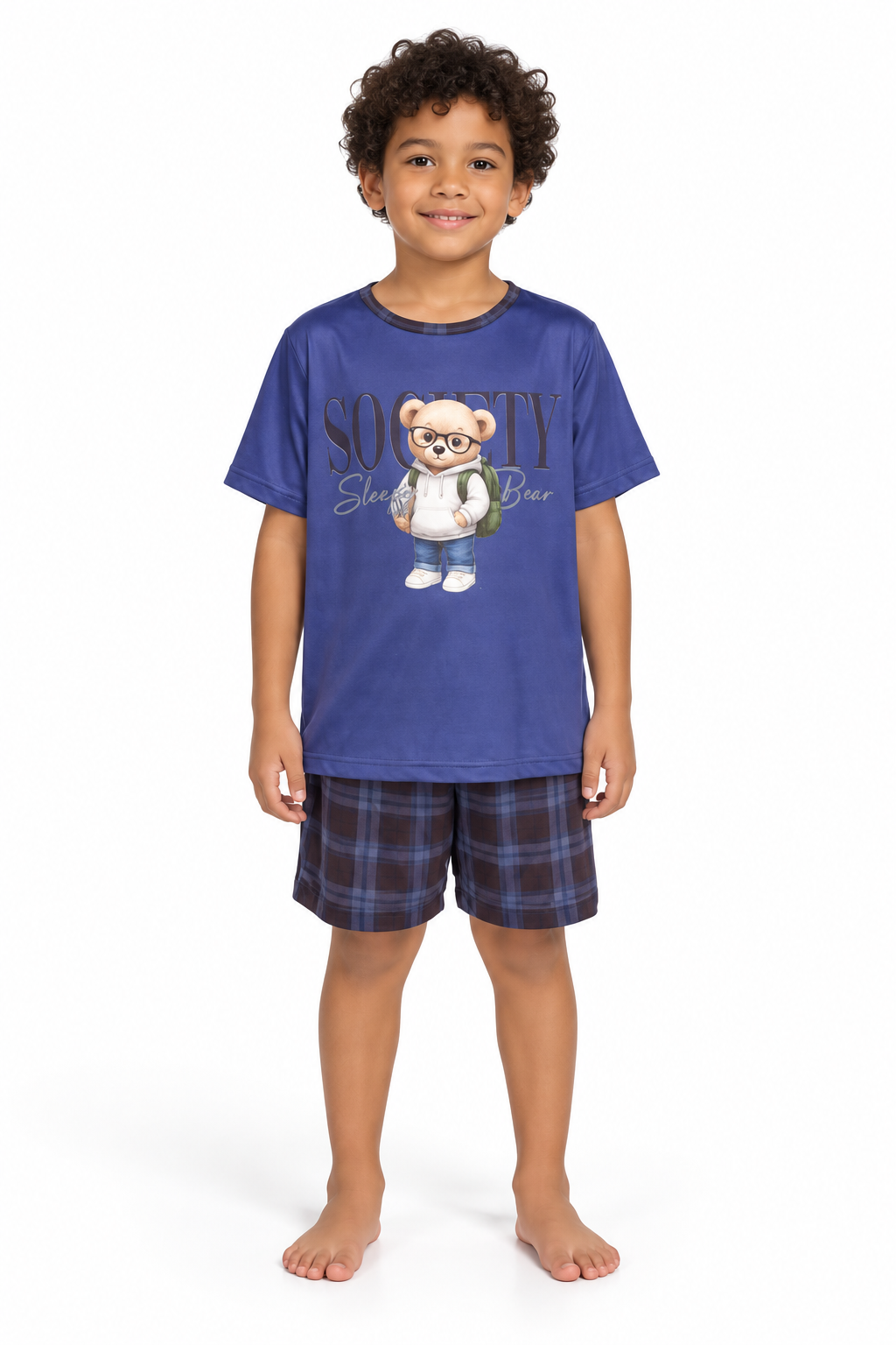Pijama Society Bear Menino Fênix · Azul · 4040