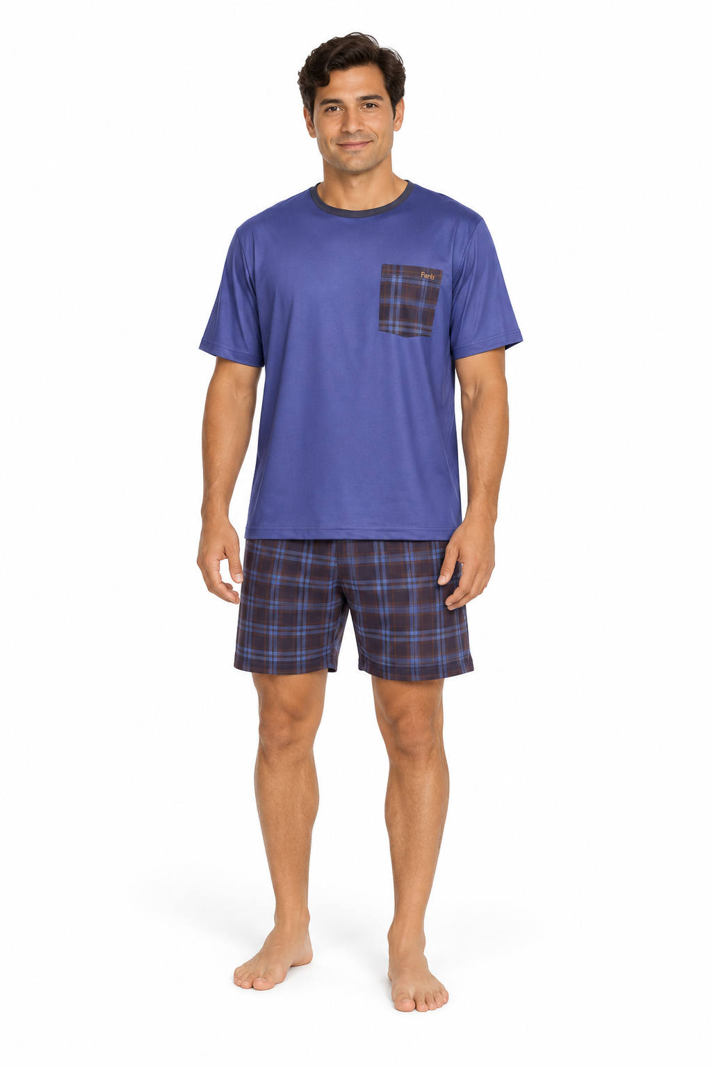 Pijama Society Bear Masculino Fênix · Azul · 5029