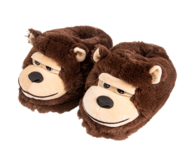 Pantufa Macaco 3D Fênix · Marrom · 11225
