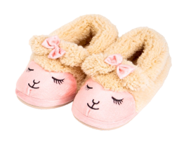 Pantufa Ovelha 2D Fênix · Bege e rosa · 23247