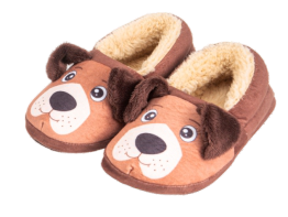 Pantufa Cão 2D Fênix · Marrom · 23249