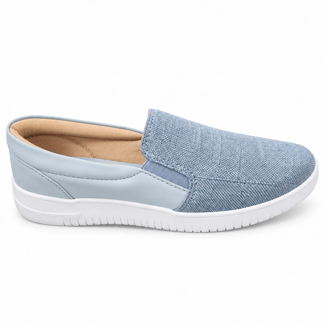 Tênis Slip On Texturizado Gaturama · Azul · 2085