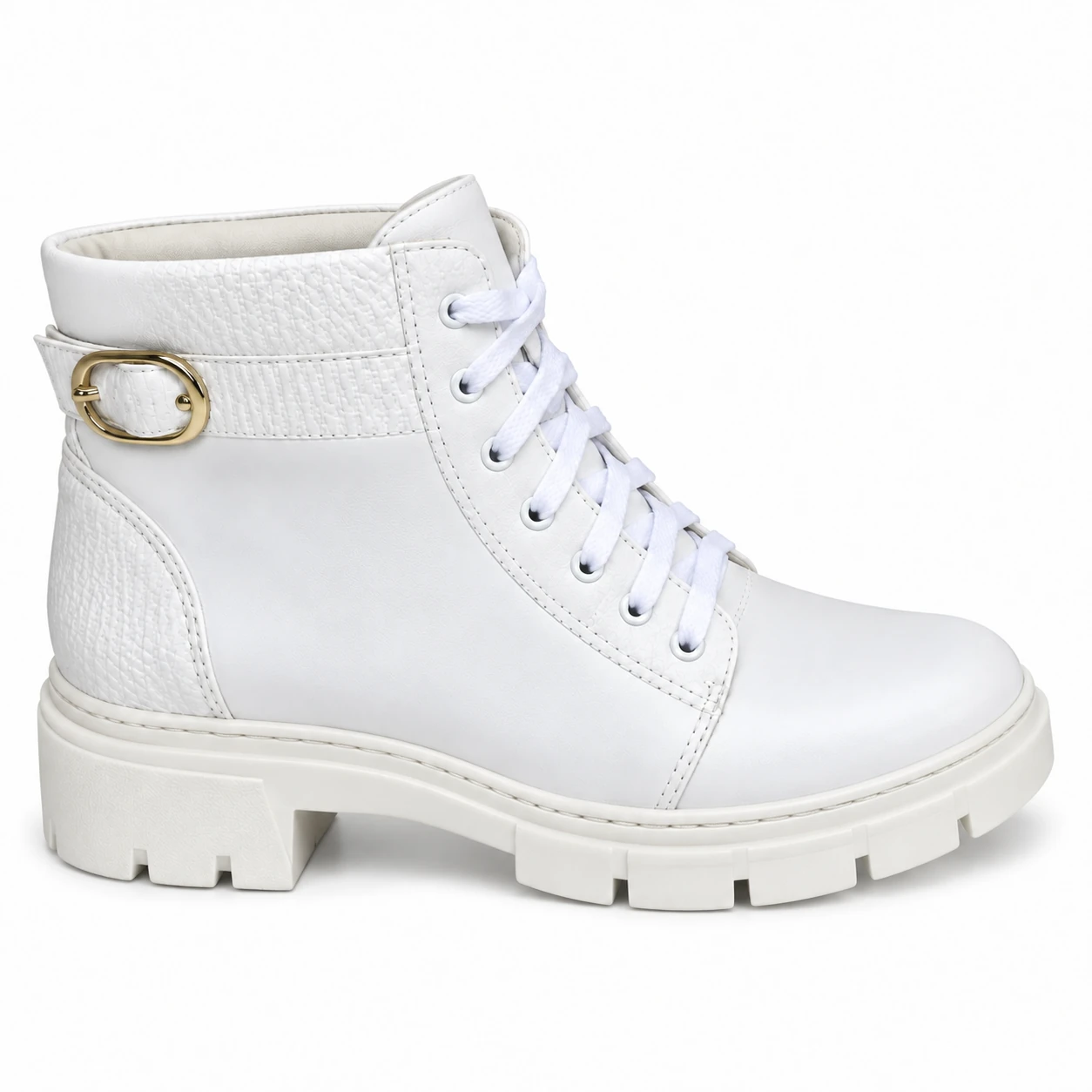 Bota Coturno Tratorada Gaturama · Branco · 8001