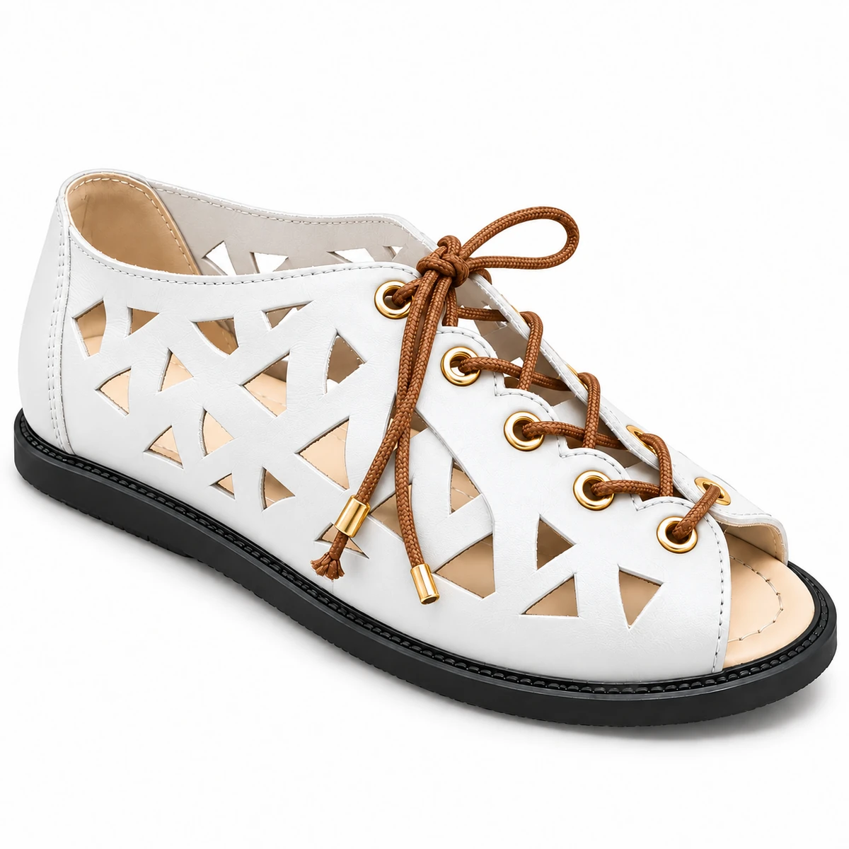 Sandália Gladiadora Greicy · Branco · 049 — foto do produto