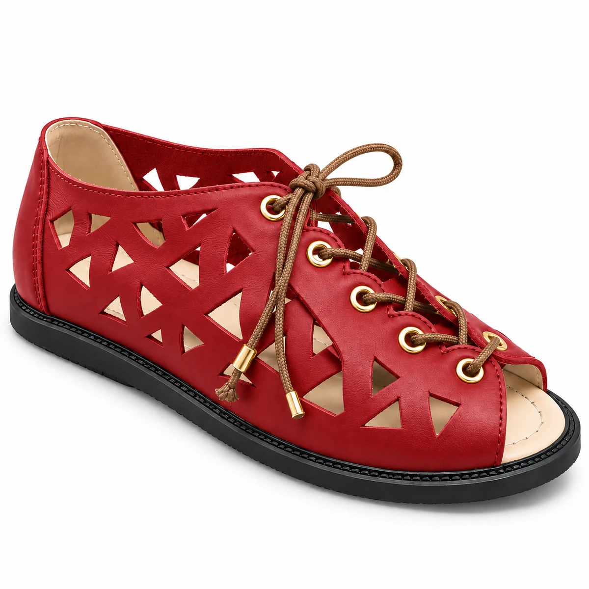 Sandália Gladiadora Greicy · Vermelho · 049 — foto do produto