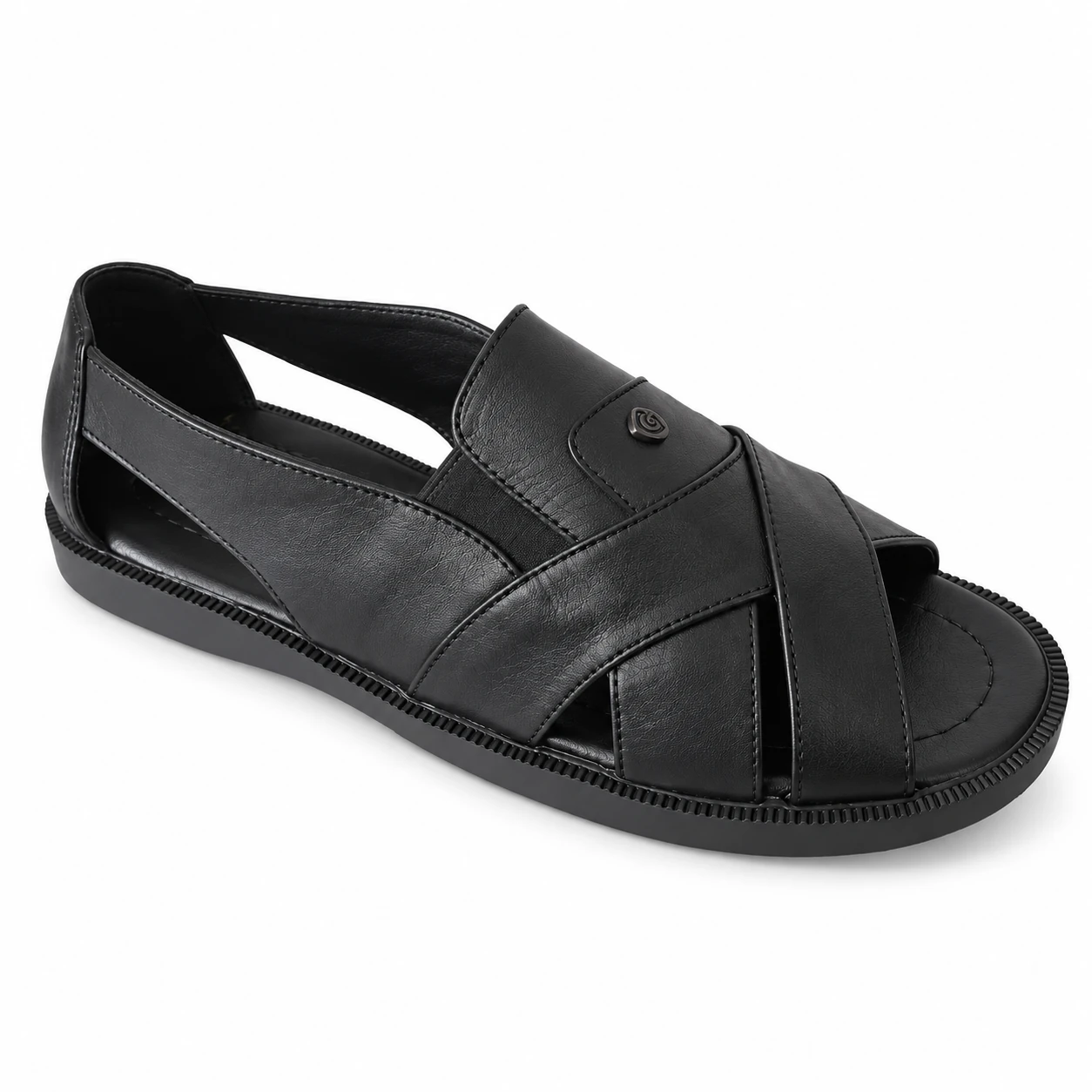 Sandália Tiras Cruzadas Greicy · Preto · 345