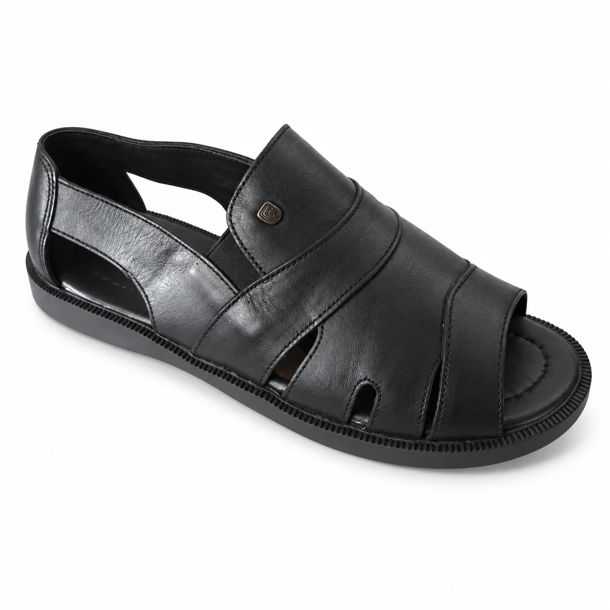 Sandália Recortes em Gota Greicy · Preto · 350