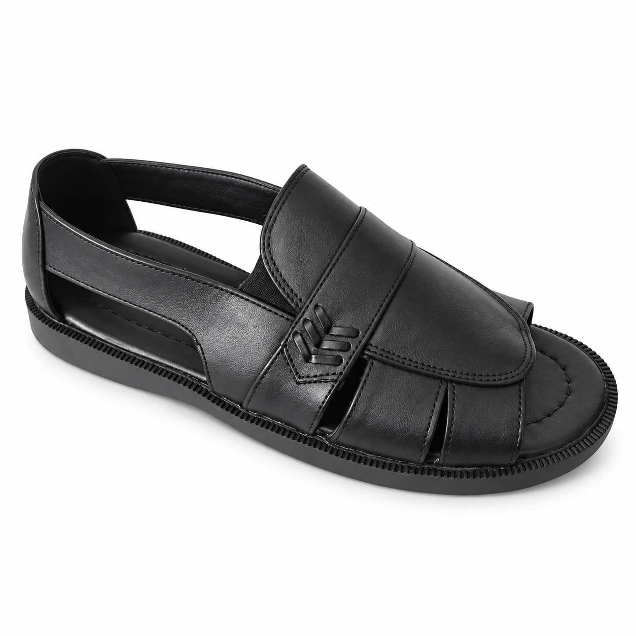 Sandália Detalhe Trançado Greicy · Preto · 370