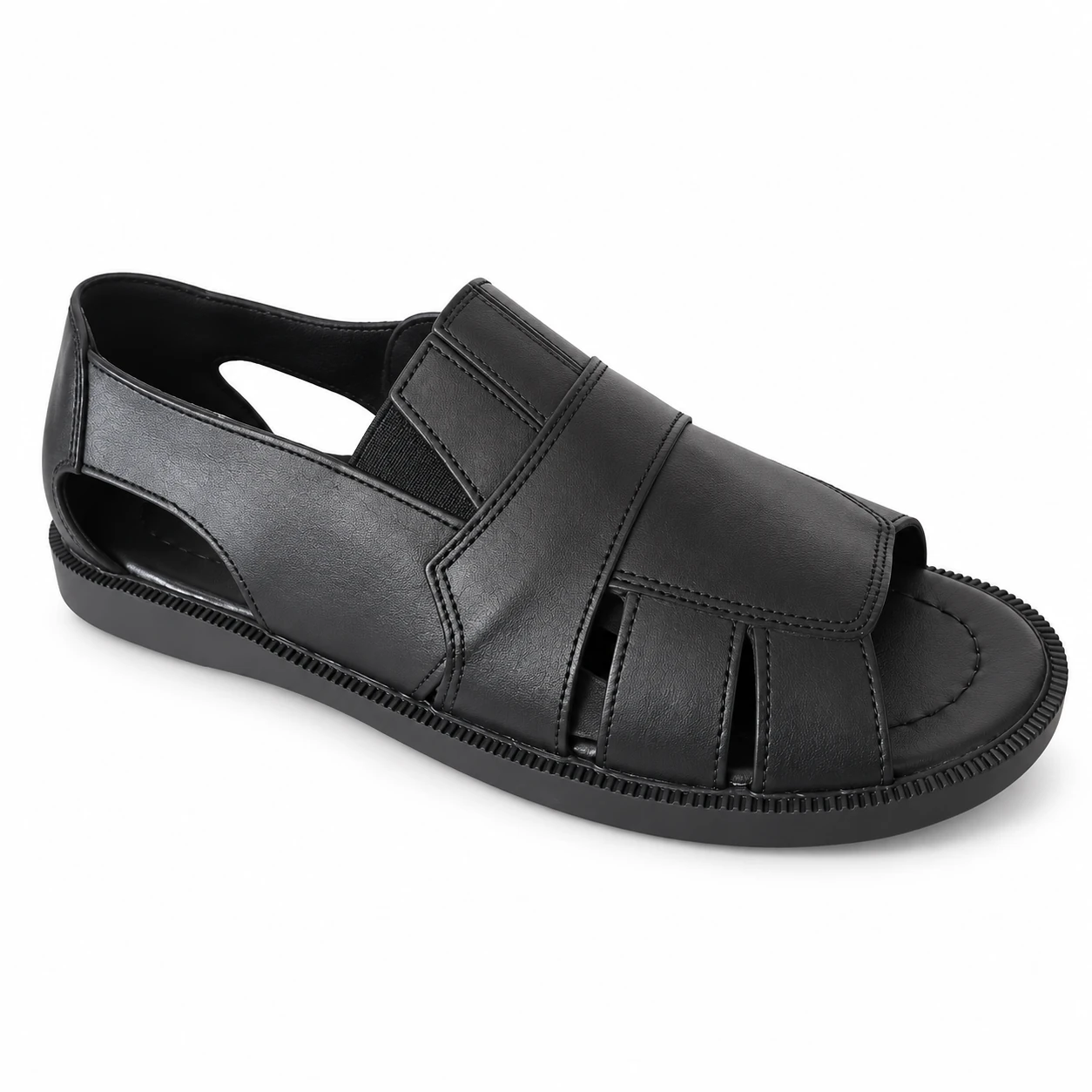 Sandália Frente Lisa Greicy · Preto · 401