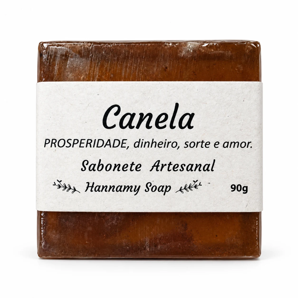 Sabonete artesanal 90 g Hannamy Soap · Canela — foto do produto