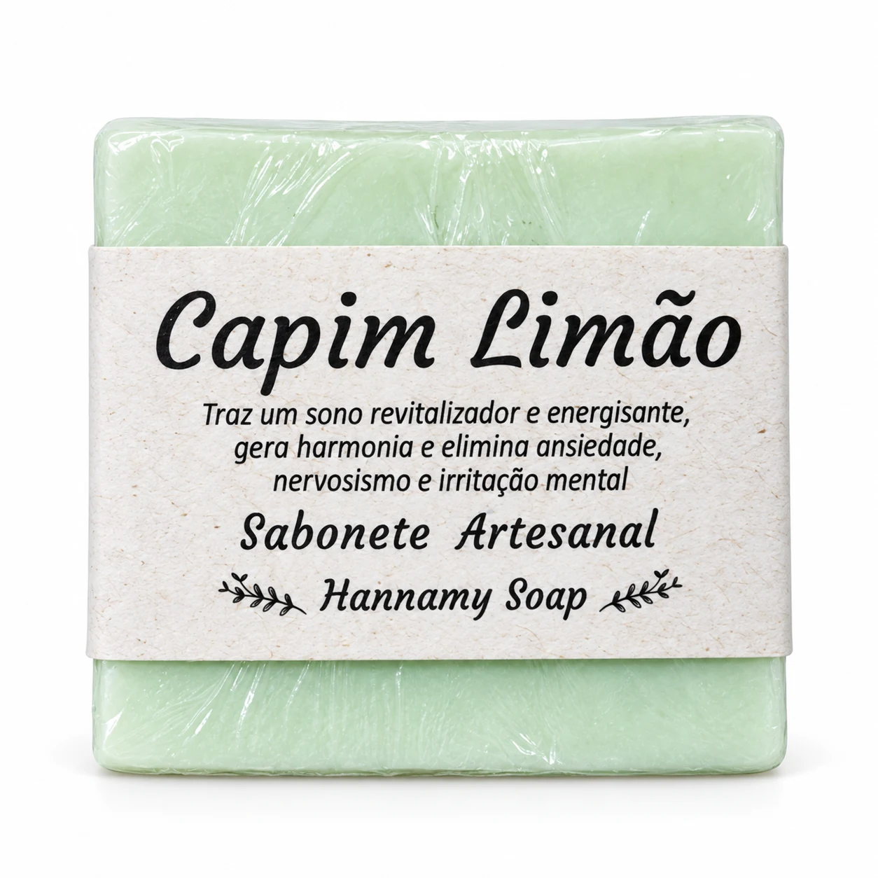 Sabonete artesanal 90 g Hannamy Soap · Capim Limão — foto do produto