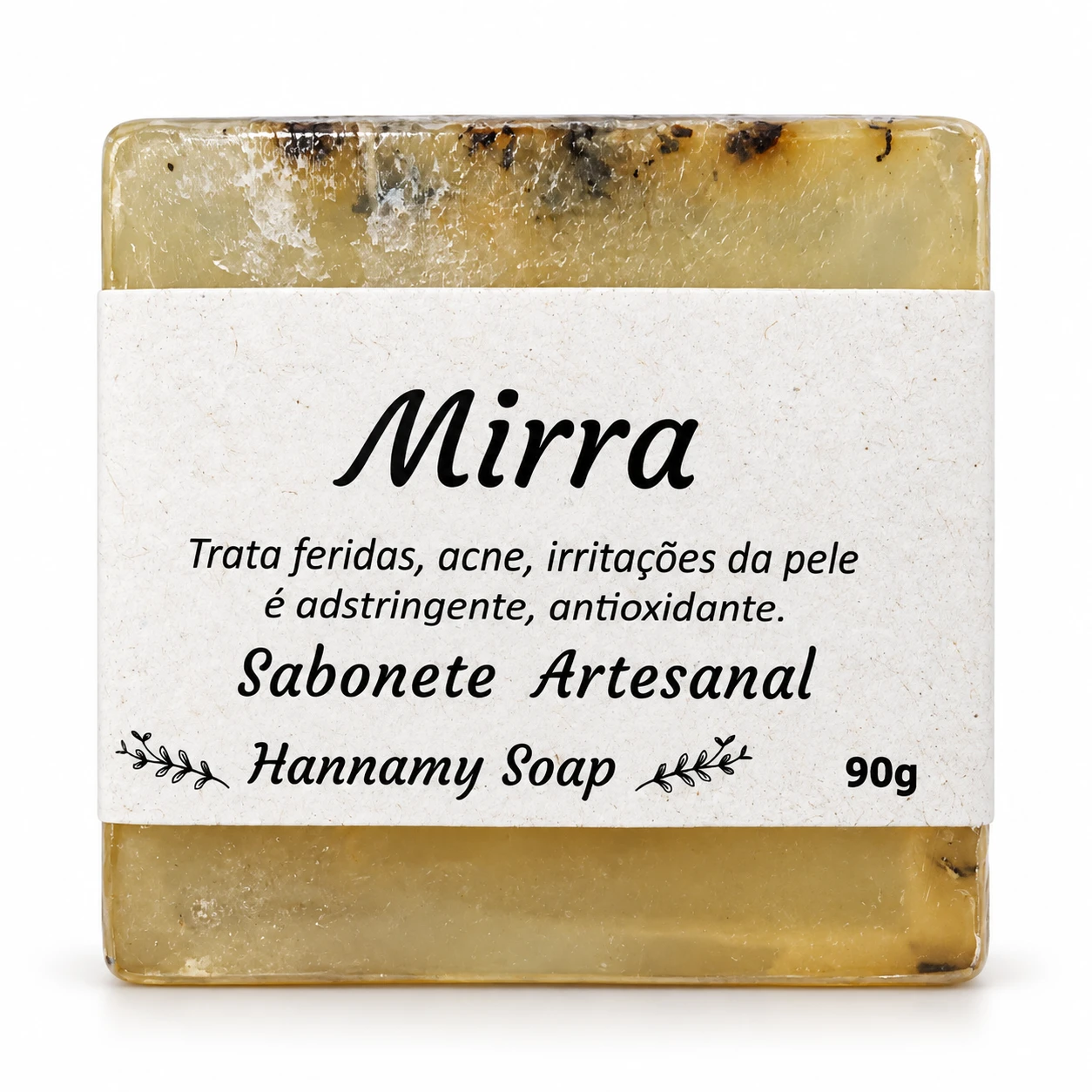 Sabonete artesanal 90 g Hannamy Soap · Mirra — foto do produto