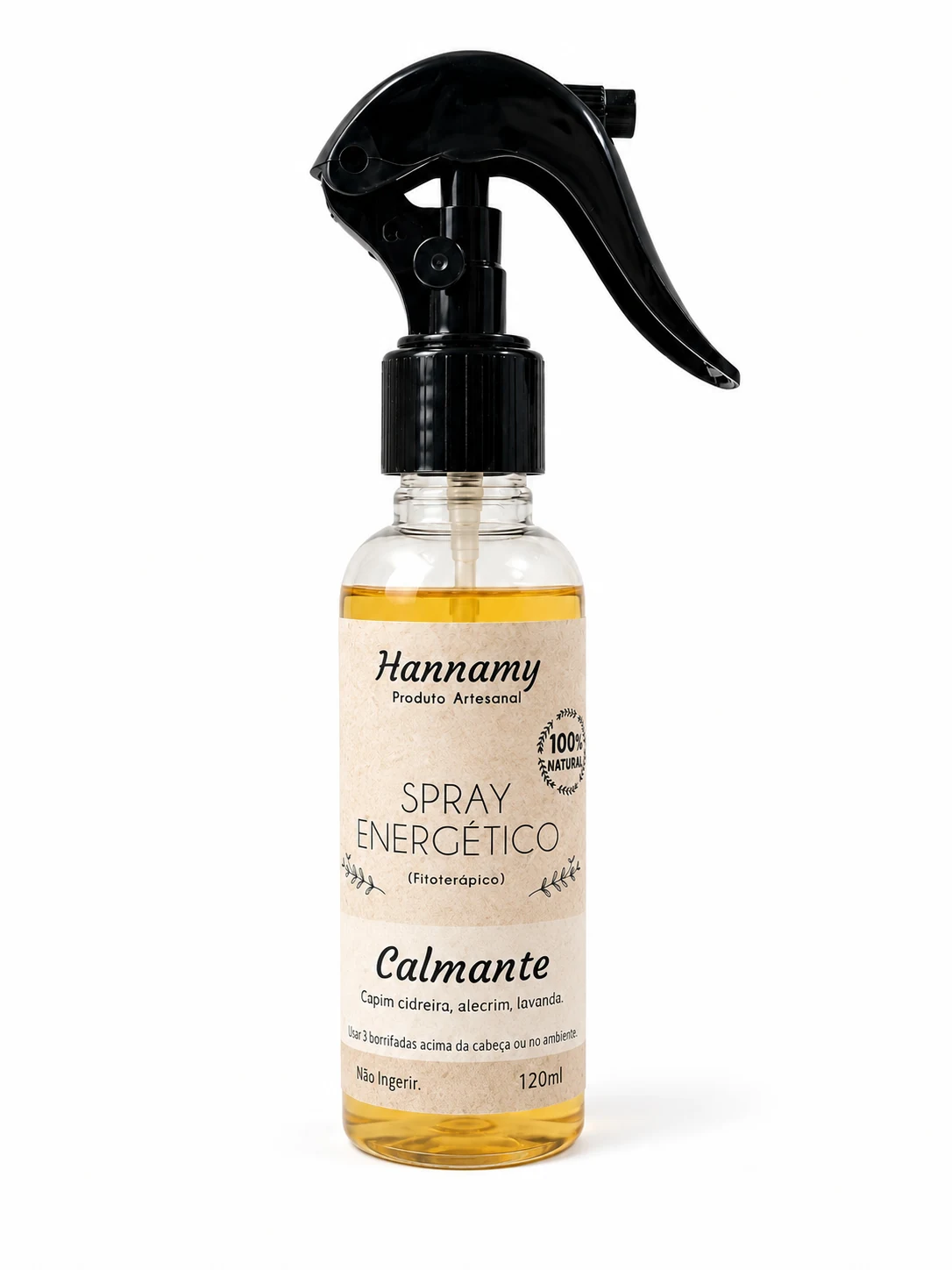 Spray aromático 120 ml Hannamy Soap · Calmante — foto do produto