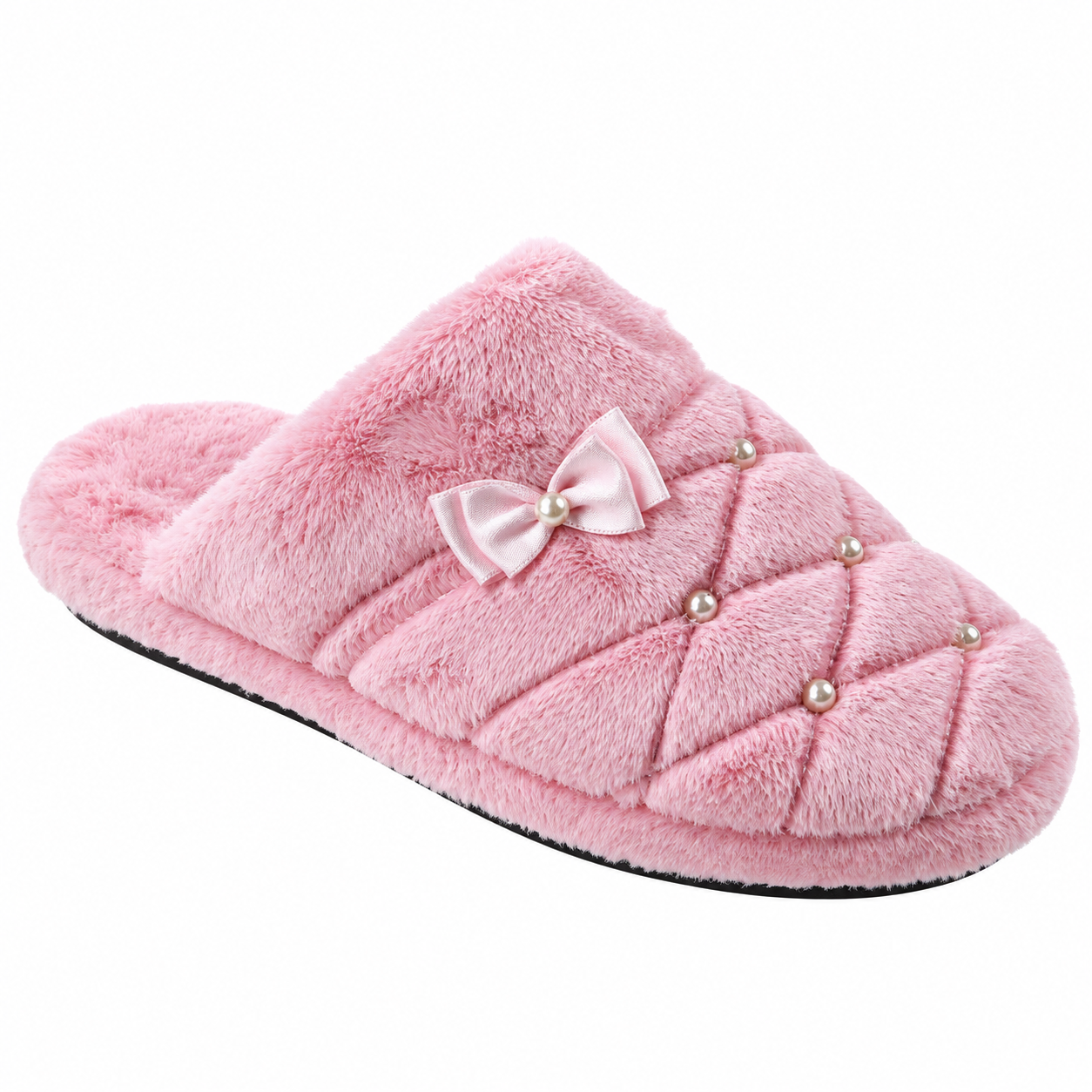 Pantufa Feminina em Pelo Katurê · Rosa · 420
