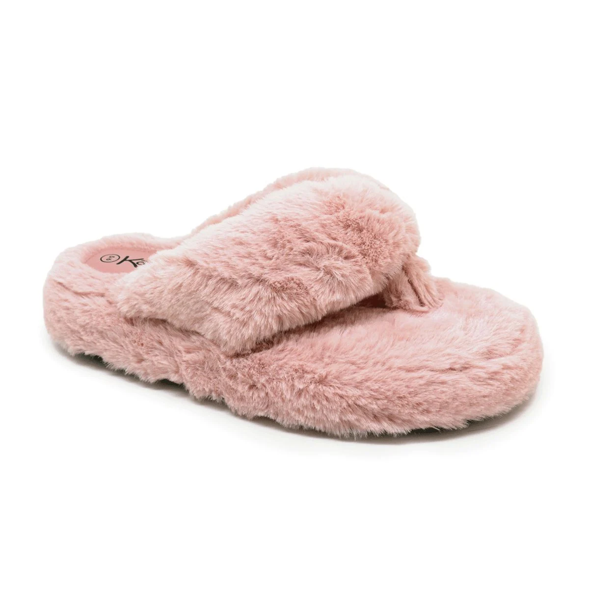 Pantufa Feminina em Pelo Katurê · Rosa pó · 431