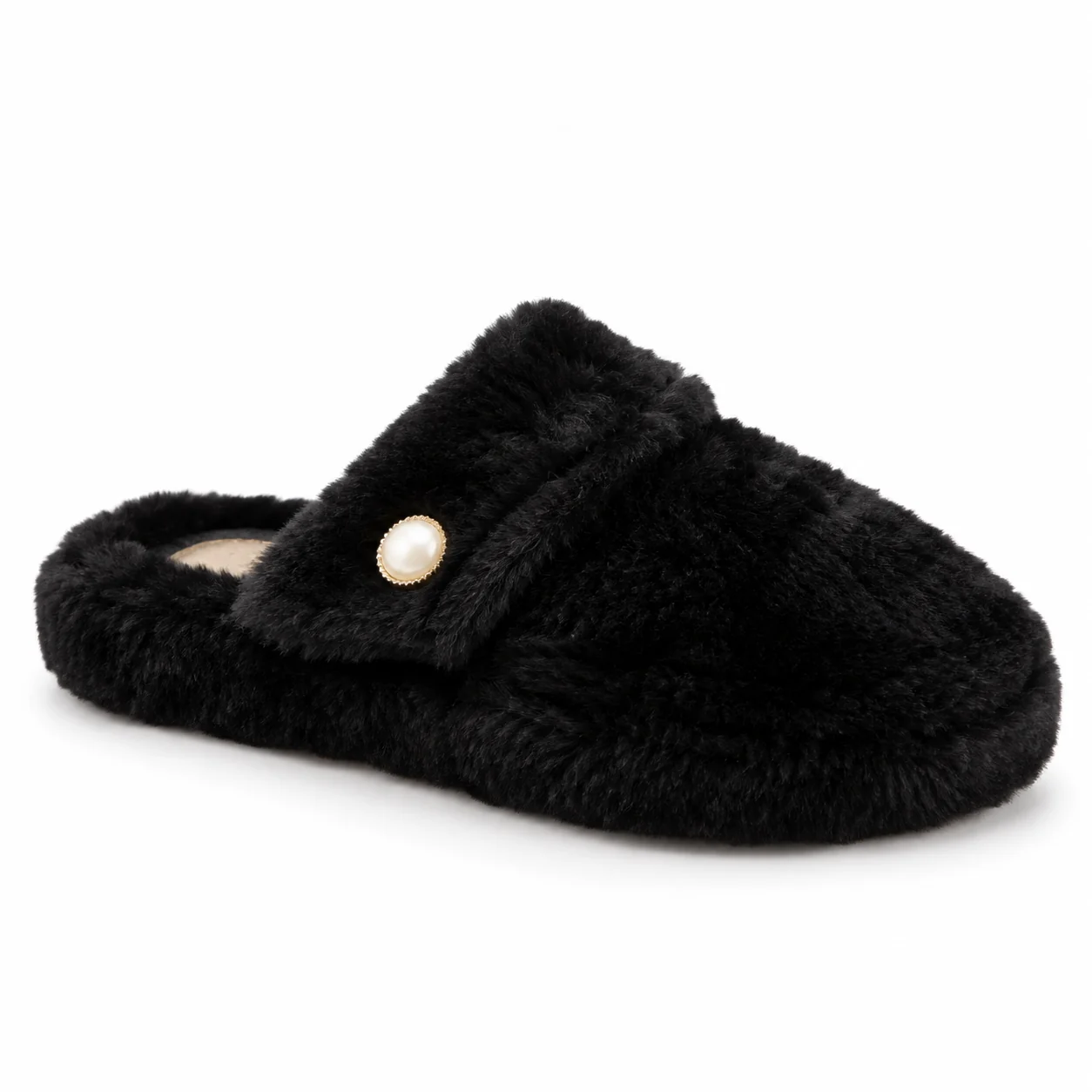 Pantufa Feminina em Pelo Katurê · Preto · 444