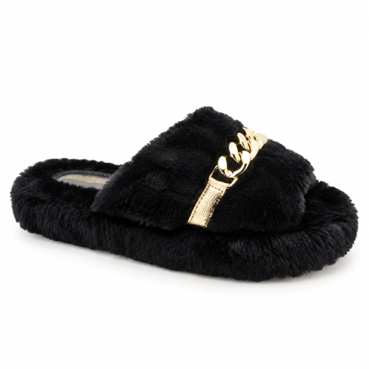 Pantufa Feminina em Pelo Katurê · Preto · 445