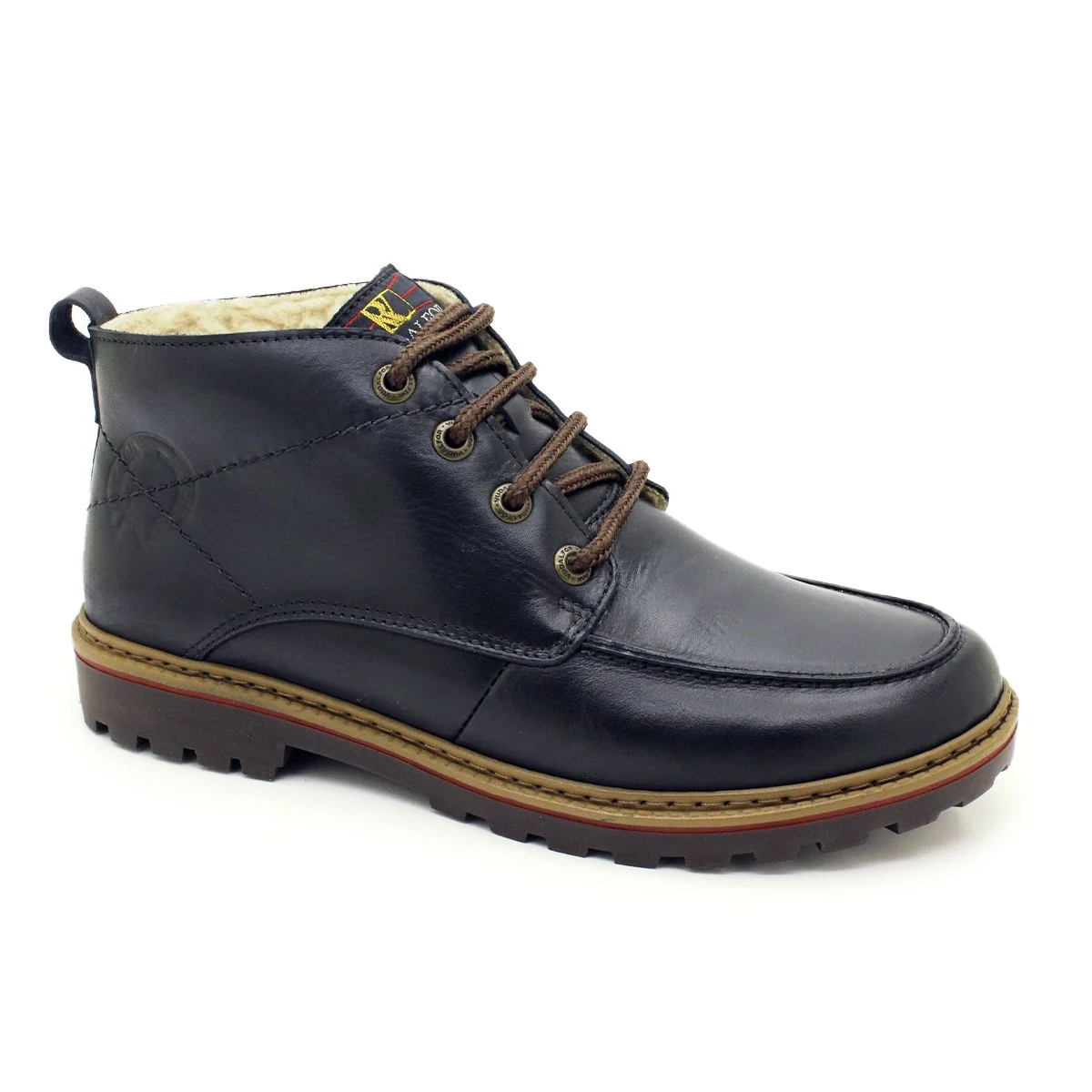 Bota Masculina em Couro Vudalfor · Preto · 4510