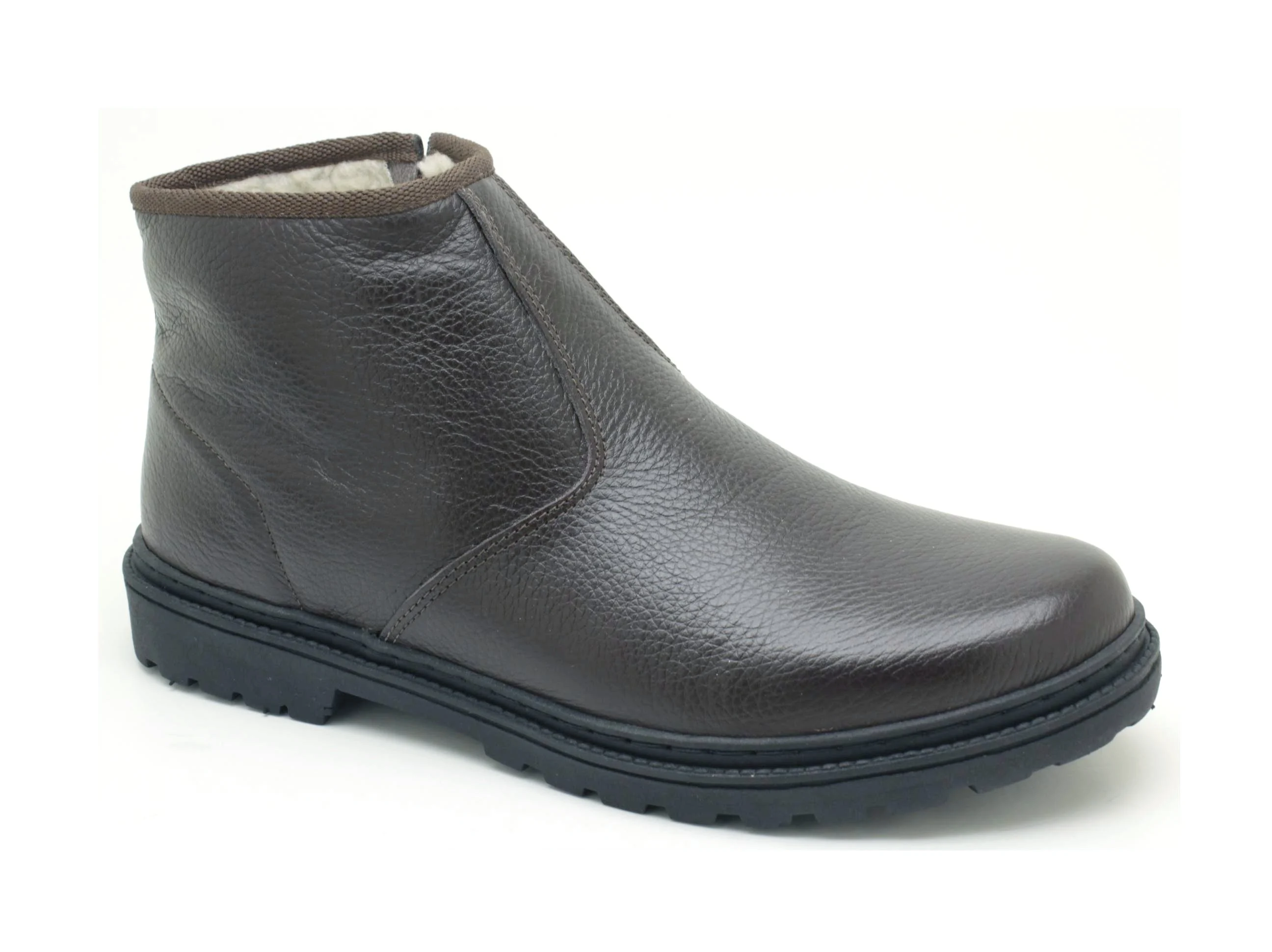 Bota Masculina em Couro Vudalfor · Café · 4511