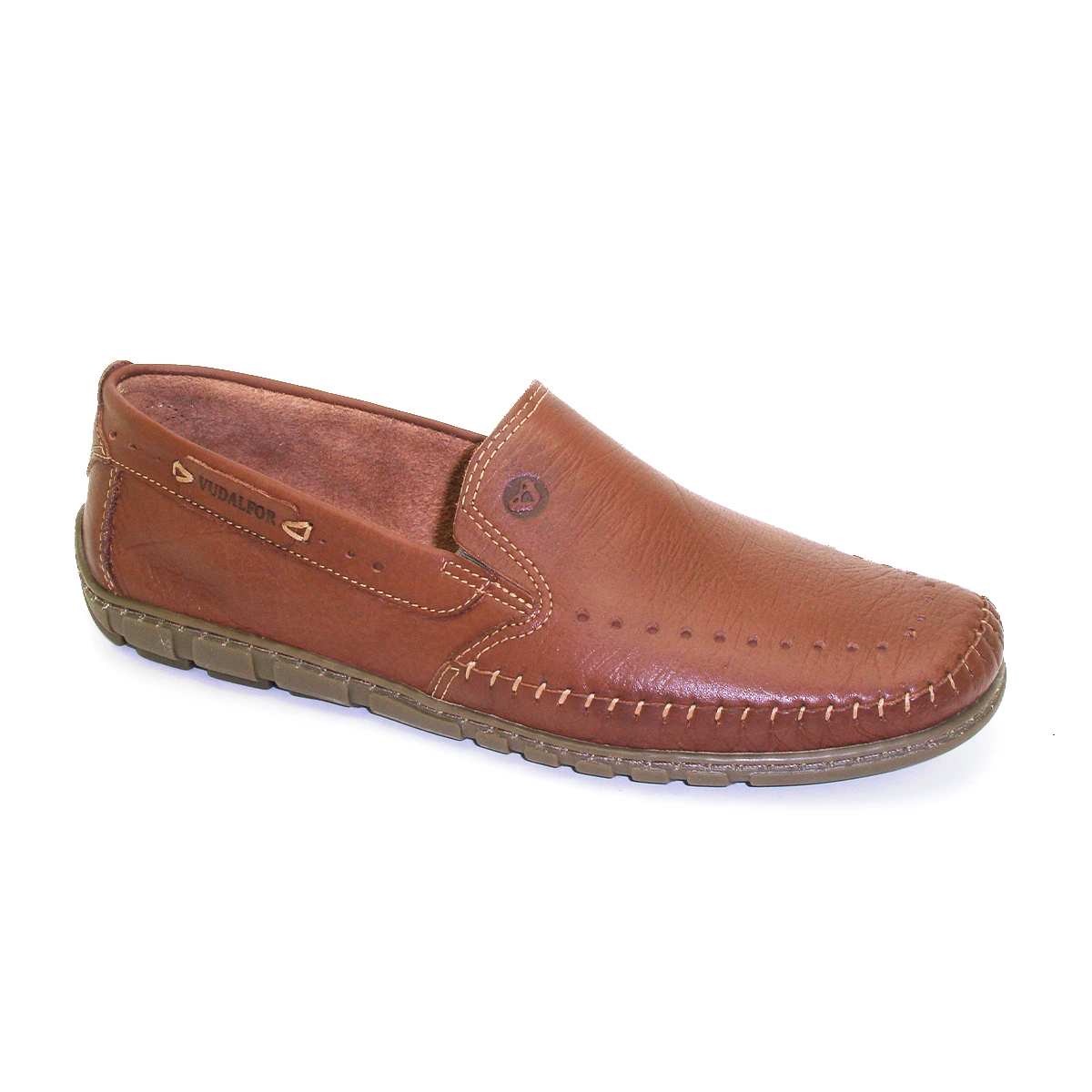 Mocassim Masculino em Couro Vudalfor · Havana · 5398