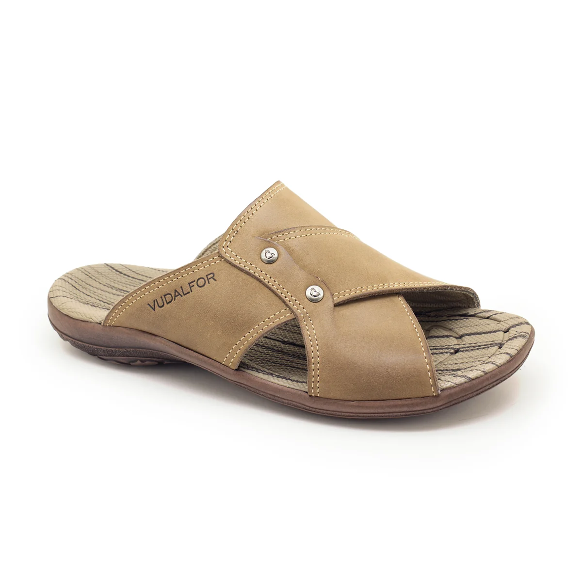 Chinelo Masculino em Couro Vudalfor · Rato estampado · 7759 — foto do produto