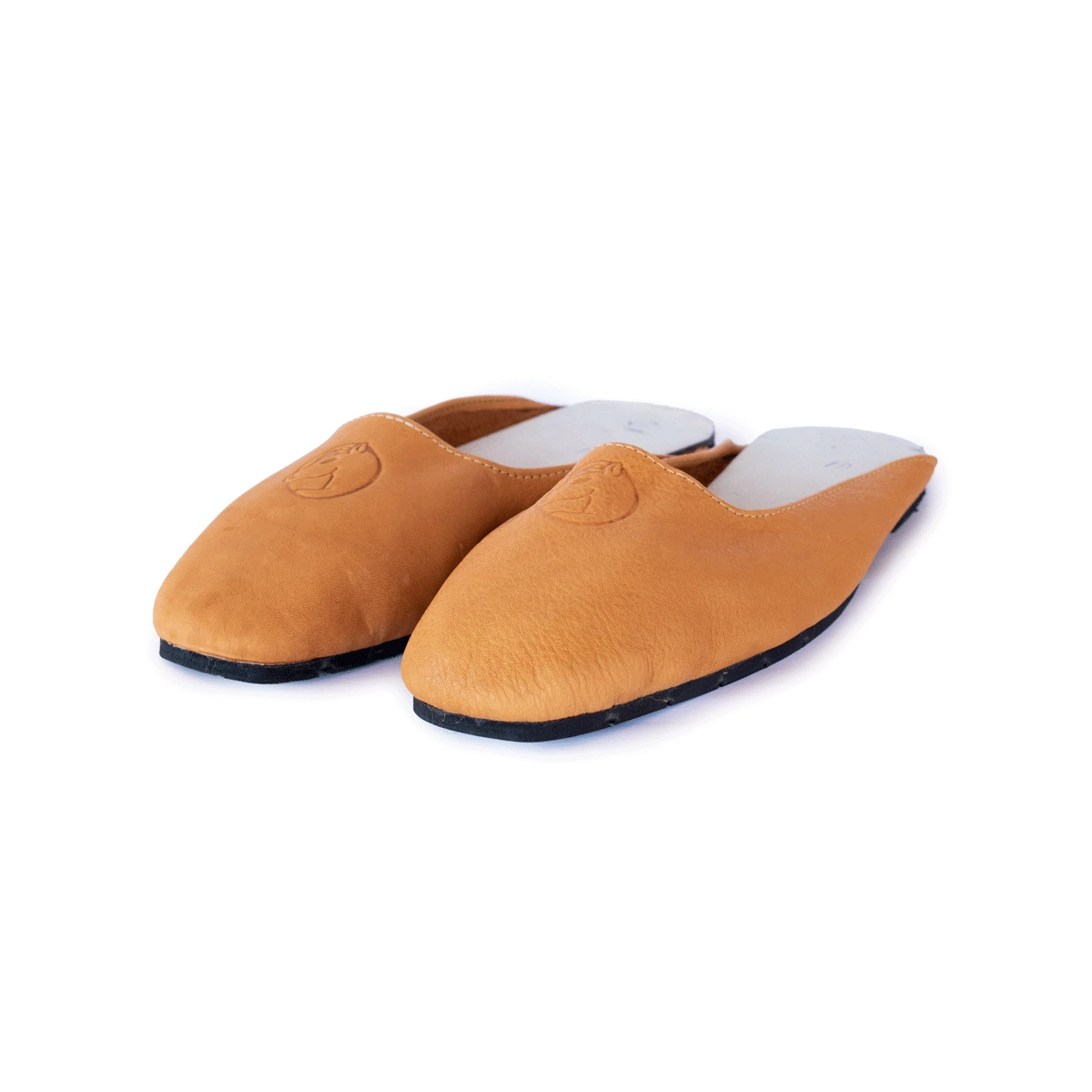 Chinelo Unissex em Couro Tiro de Laço · Caramelo · 100 — foto do produto